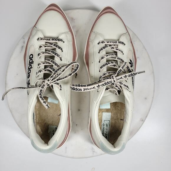 Adidas HyperSleek Womens 10 Off White Copper Metallic Platform Sneaker Shoe - Picture 5 of 16